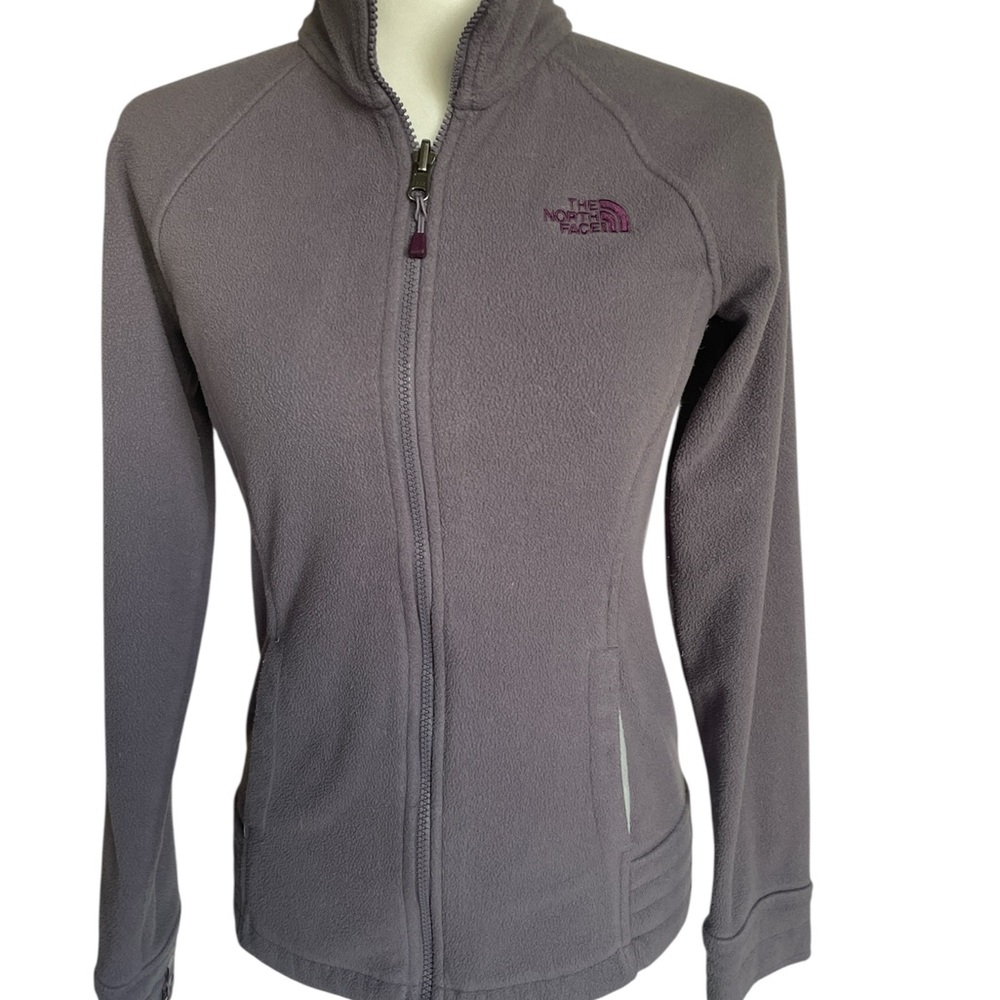 The North Face Women's Full Zip Purple-Gray Fleece Jacket